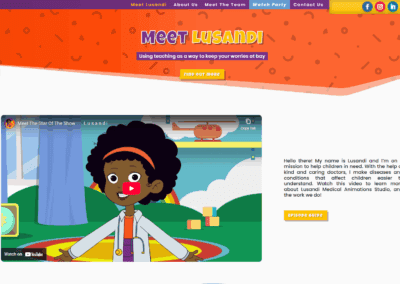 A Child-Friendly Website for Lusandi Medical Animations