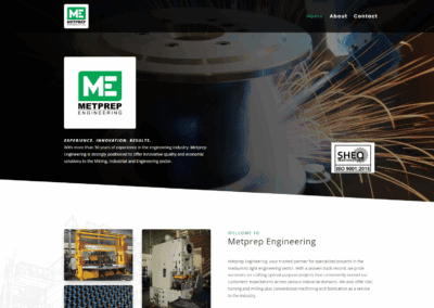 Website Redesign for Metprep Engineering – Built for Trust & Visibility