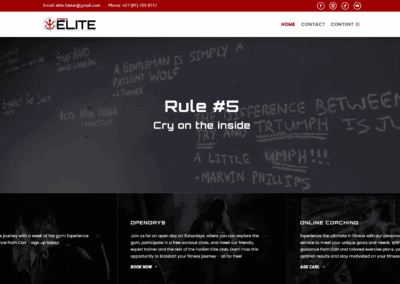 Website Revamp for Fabian ELITE Gym in Pretoria